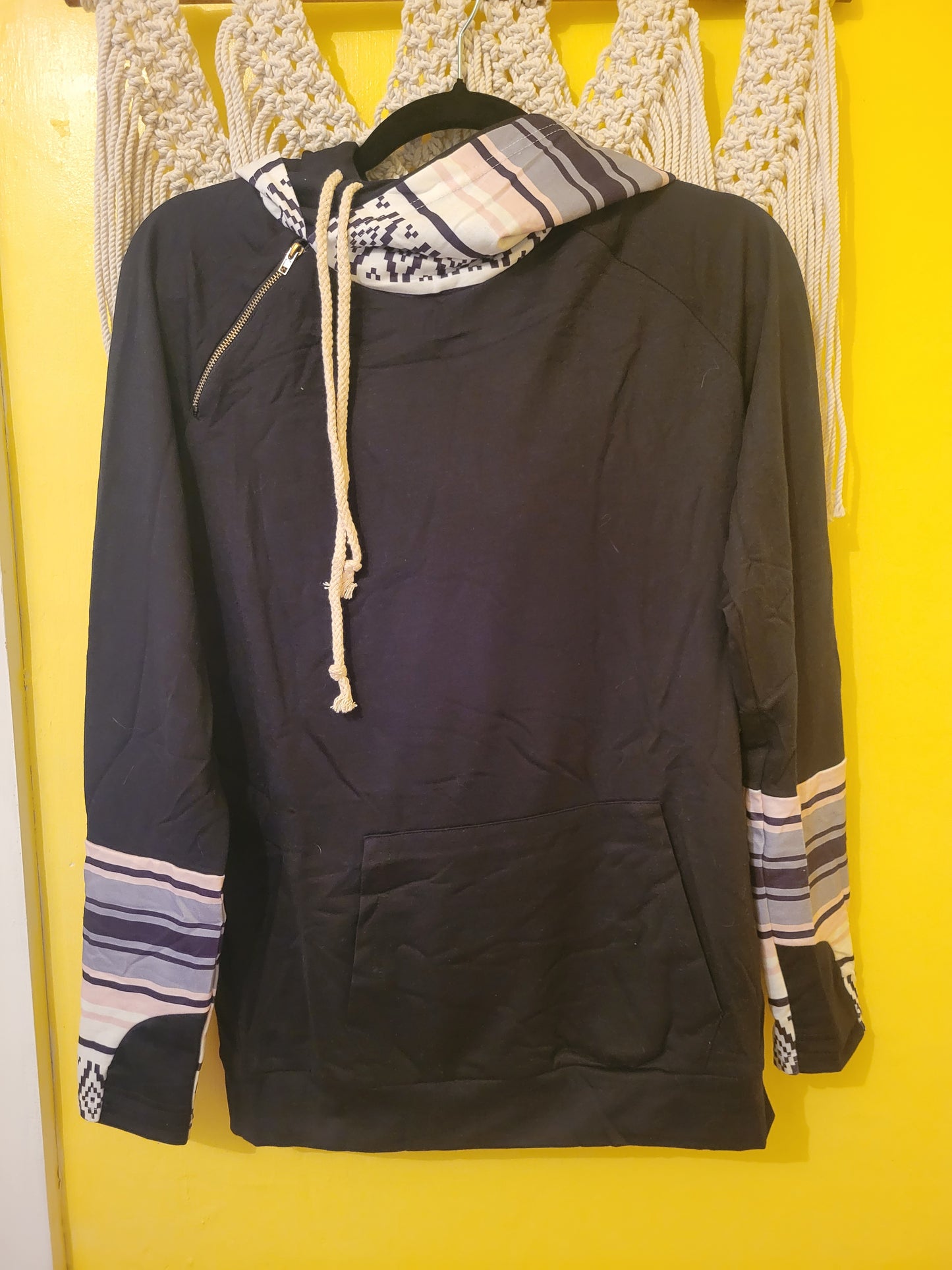 Aztec Cross Neck Sweater