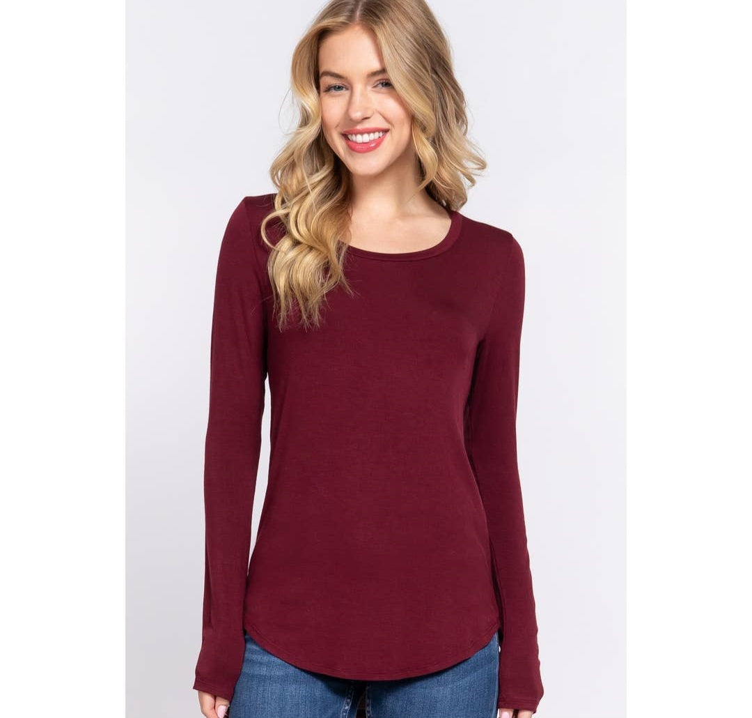 Long Sleeve Round Kneck T