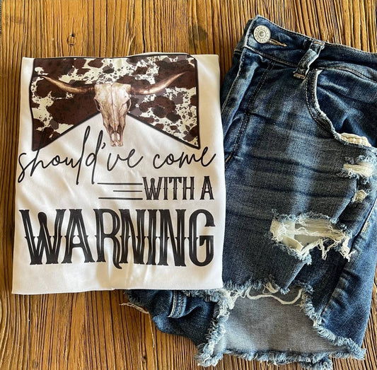 warning T-shirt